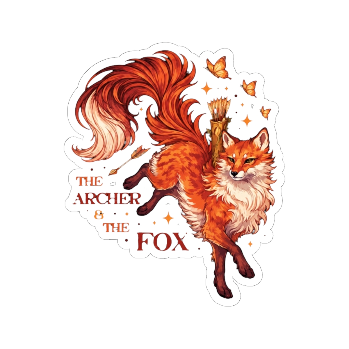Ballad of the Archer and the Fox - Once Upon a Broken Heart, Stephanie Garber Sticker - alternate angle 1, merchandise